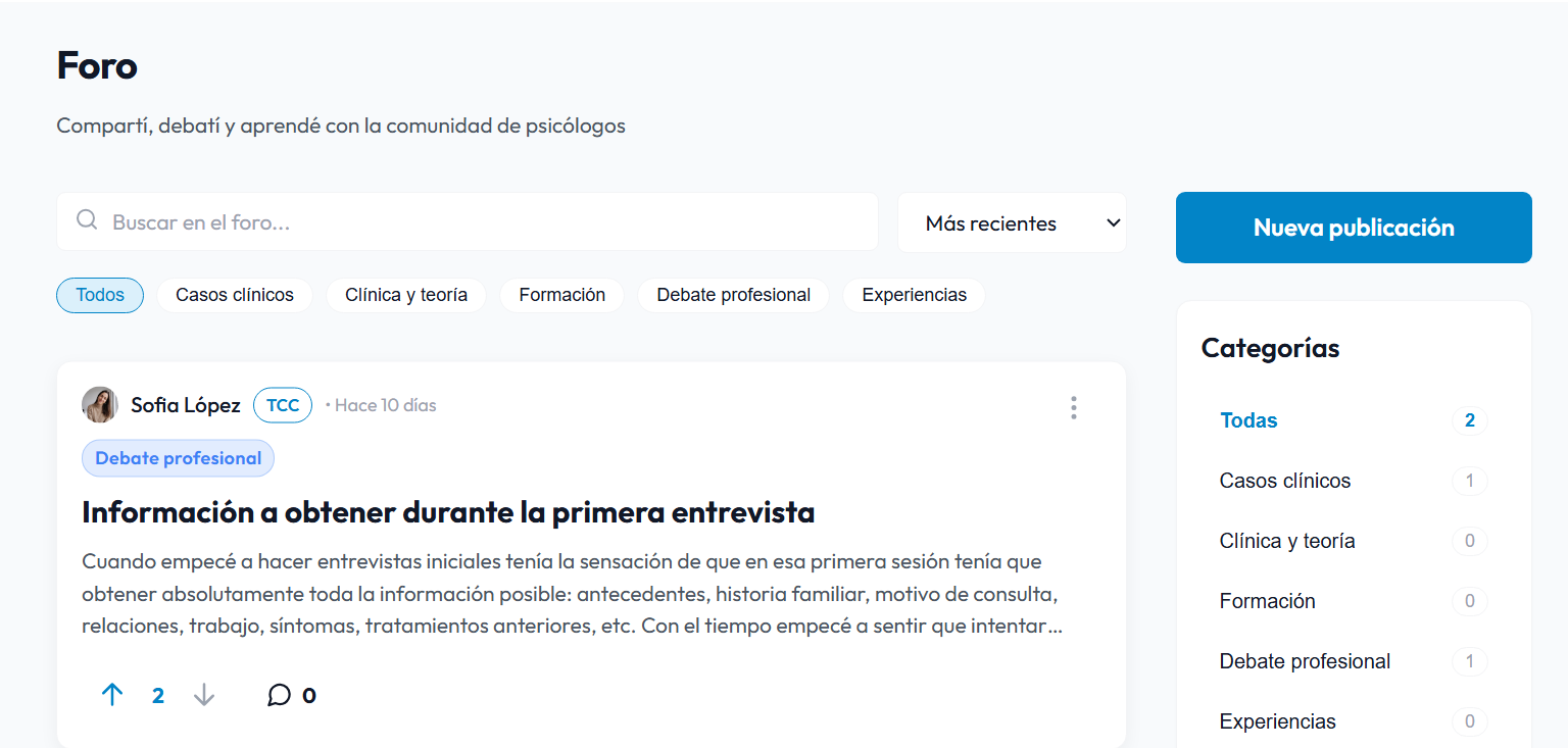 Foro de la comunidad