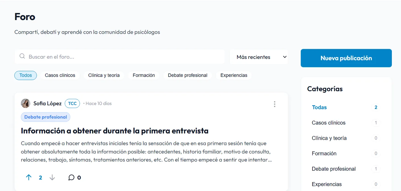 Foro de la comunidad