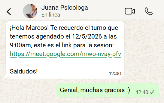 WhatsApp integrado